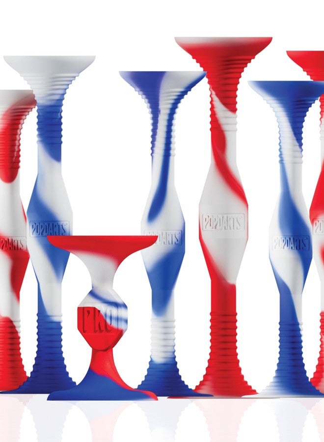 مجموعة ألعاب Popdarts USA الاحترافية (علامة هدف Wigglenobber باللون الأحمر والأبيض والأزرق) - لعبة رمي أكواب الشفط للاستخدام الداخلي والخارجي - منافسة ممتعة - Image 1